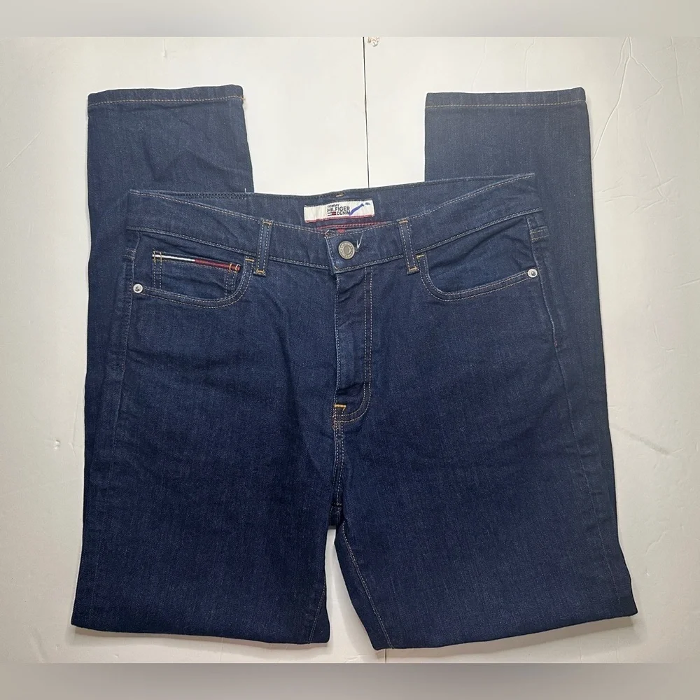 Tommy Hilfiger Demin Athletic Tapered Mens Jeans Size 34